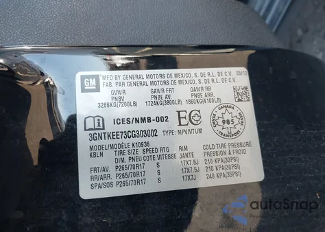 2012 Chevrolet Avalanche 1500 Ls z USA, uszkodzony, nr VIN 3GNTKEE73CG303002